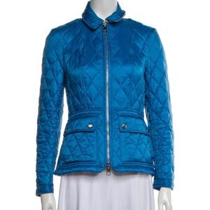 Burberry Vibrant Blue Quilted Puffer Jacket